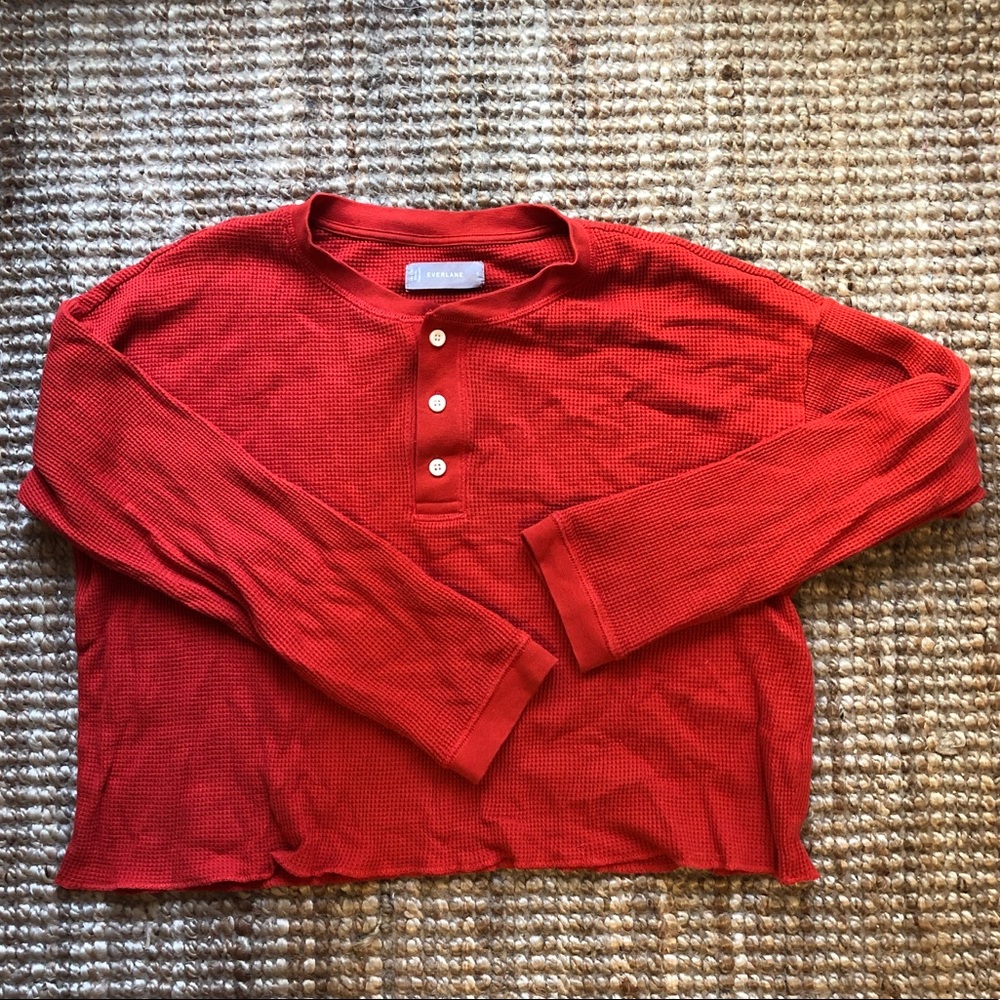 Everlane Henley Waffle Tee